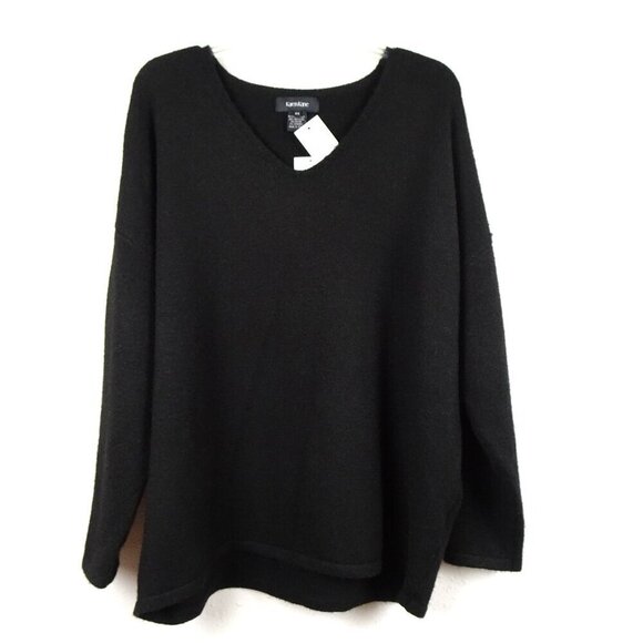 Karen Kane V-Neck Sweater Women's Plus Size 2X Black Long Sleeve Soft Cozy - Picture 1 of 7